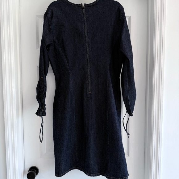 Vintage FUBU Denim Dress Size 16W Y2K Hip Hop Streetwear Long Sleeve - Picture 9 of 12